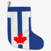 Christmas Stockings with Flag of Toronto, Canada Kleine Kerstsok (Voorkant)