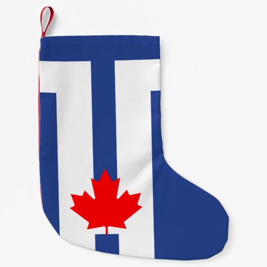 Christmas Stockings with Flag of Toronto, Canada Kleine Kerstsok (Voorkant)