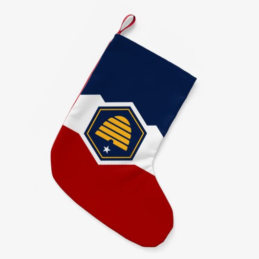 Christmas Stockings with Flag of Utah, USA Kleine Kerstsok (Voorkant (Hangend))