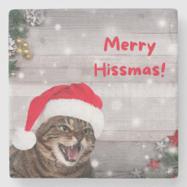 Christmas Stone Onderzetter, wens je een vrolijke Stenen Onderzetter