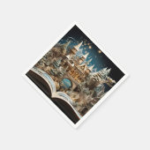 Christmas Storybook Castle Pop-up Papier servet (Hoek)