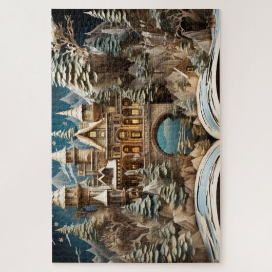 Christmas Storybook Castle Pop-up puzzel (Verticaal)
