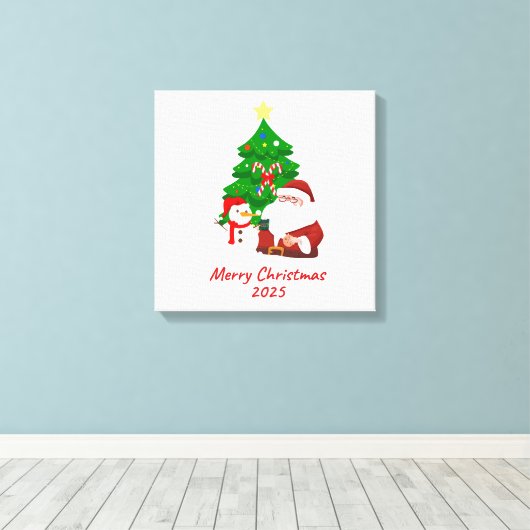 Christmas Stretched Canvas (Insitu (Houten vloer))