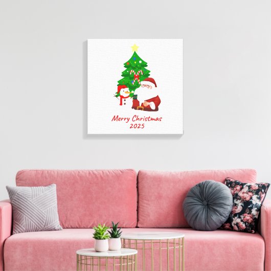 Christmas Stretched Canvas (Insitu (Woonkamer))