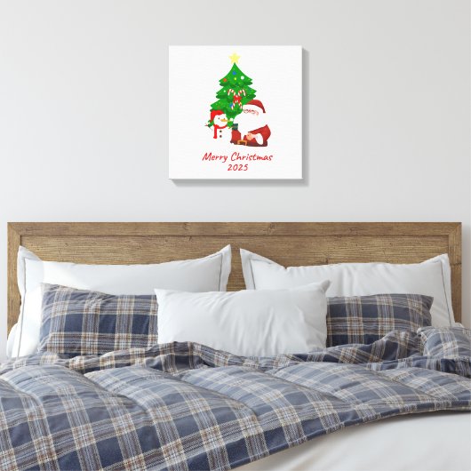 Christmas Stretched Canvas Afdruk (Insitu (Slaapkamer))