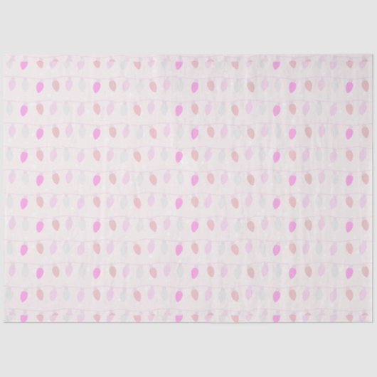 Christmas String Lichten Roze en Blauwe Kerst Tissuepapier (Voorkant)