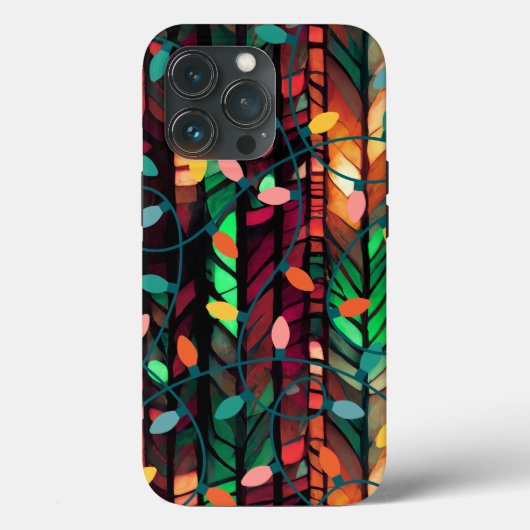 Christmas String Lights Kleurrijke Lampen Case-Mate iPhone Case (Achterkant)