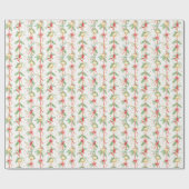 Christmas String Ornamenten Baubles Cadeaupapier (Vlak)