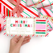 Christmas Stripe Concert Ticket Cadeaubon Kaart