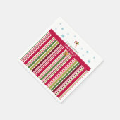 Christmas Striped– Holiday Cooking & Baking Gift Servet (Hoek)