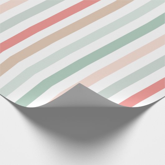 christmas stripes cadeaupapier (Hoek)