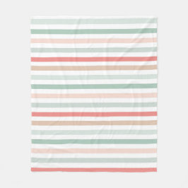 Christmas Stripes Fleece Deken