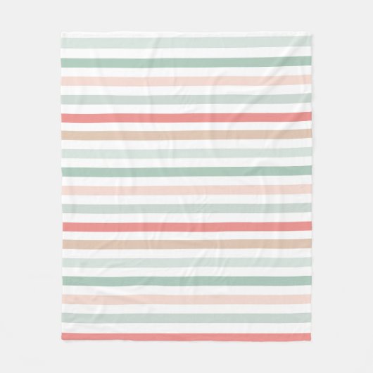 Christmas Stripes Fleece Deken (Voorkant)