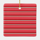 Christmas Stripes Foto Ornament (Achterkant)