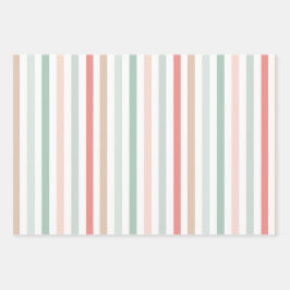 Christmas Stripes Inpakpapier Vel