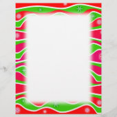  CHRISTMAS STRIPES LETTERHEAD SJABLOON (Voorkant)