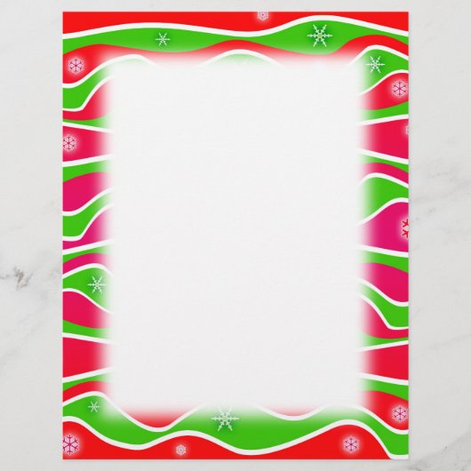  CHRISTMAS STRIPES LETTERHEAD SJABLOON (Voorkant)