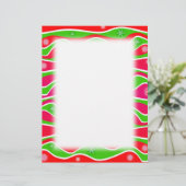  CHRISTMAS STRIPES LETTERHEAD SJABLOON (Staand voorkant)