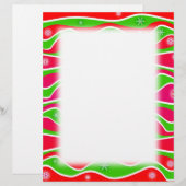  CHRISTMAS STRIPES LETTERHEAD SJABLOON (Voorkant / Achterkant)