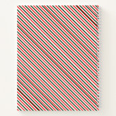 Christmas Stripes Notitieboek (Achterkant)
