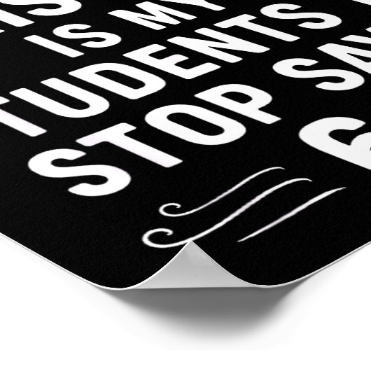 Christmas Students Saying 6-7 67 Six Seven Funny T Poster (Hoek)