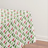 Christmas, stylized forest ,bright Christmas trees Tafelkleed (Voorbeeld)