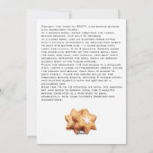 Christmas Sugar Cookie Recept Feestdagenkaart (Achterkant)