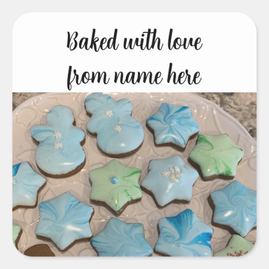 Christmas Sugar Cookies Package Sticker (Voorkant)