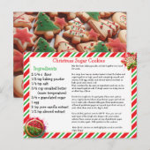 Christmas Sugar Cookies Recipe Card Briefkaart (Voorkant / Achterkant)