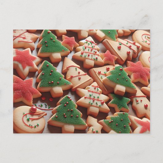 Christmas Sugar Cookies Recipe Card Briefkaart (Achterkant)