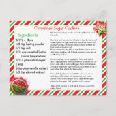 Christmas Sugar Cookies Recipe Card Briefkaart (Voorkant)