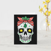 Christmas Sugar Skull Bandana Xmas Mexican Women G Kaart (Gele Bloem)