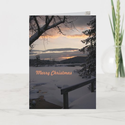 Christmas Sunrise Custom Kaarten (Voorkant)