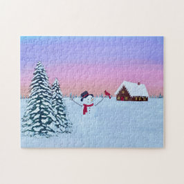 Christmas sunset legpuzzel