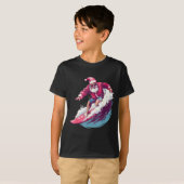 Christmas Surfing Santa Surfboarder Surf Lover Xma T-shirt (Voorkant volledig)