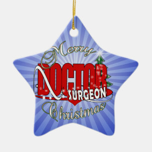 CHRISTMAS SURGEON DOCTOR KERAMISCH ORNAMENT