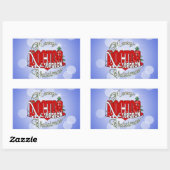 CHRISTMAS SURGEON DOCTOR RECHTHOEKIGE STICKER (Vel)