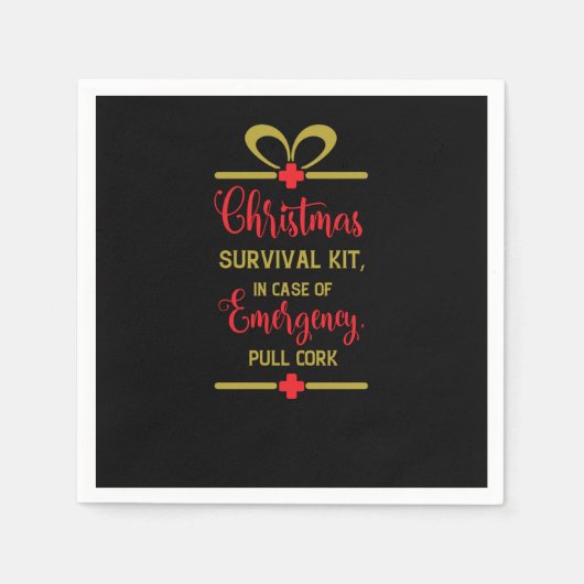 christmas survival kit servet (Voorkant)