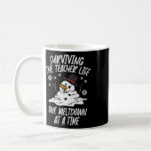 Christmas Surviving Teacher Life Meltdown Xmas Wom Koffiemok (Links)