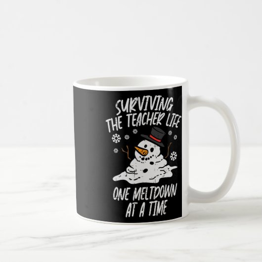 Christmas Surviving Teacher Life Meltdown Xmas Wom Koffiemok (Rechts)