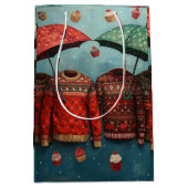 Christmas Sweater Gift Bag Medium Cadeauzakje (Voorkant)