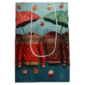 Christmas Sweater Gift Bag Medium Cadeauzakje (Achterkant)