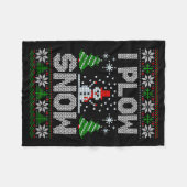 Christmas Sweater I Plow Snow Matching Couples Paj Fleece Deken (Voorkant (Horizontaal))