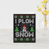 Christmas Sweater I Plow Snow Matching Couples Paj Kaart (Gele Bloem)