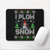 Christmas Sweater I Plow Snow Matching Couples Paj Muismat (Met muis)