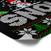 Christmas Sweater I Plow Snow Matching Couples Paj Poster (Hoek)