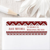 Christmas Sweater Return Address Etiket (Insitu)