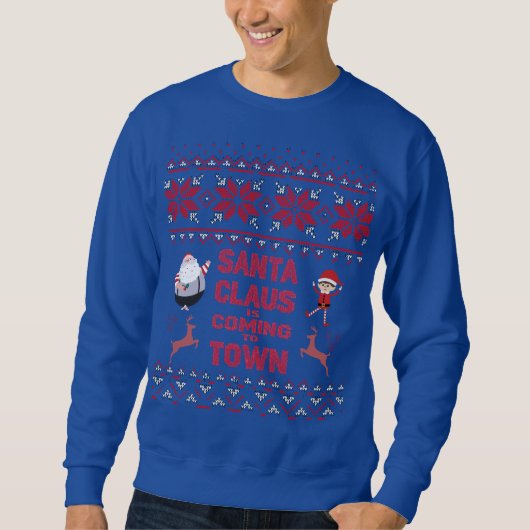 Christmas Sweatshirt - Santa Claus Design (Voorkant)