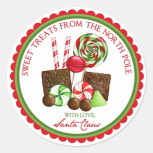 Christmas Sweet Stripes Vakantie Stickers