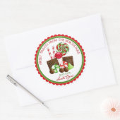 Christmas Sweet Stripes Vakantie Stickers (Envelop)